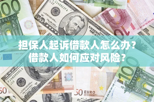 北京担保人起诉借款人怎么办？借款人如何应对风险？